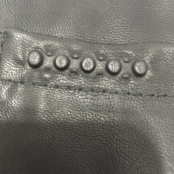 Blank NYC Black Lace Up Faux Leather Skinny Pants 26 - Picture 4 of 8